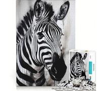Puzzle da 1000 pezzi per ragazzi con ritratto di zebra ideale per rilassarsi divertirsi a casa e come regalo 38x26cm