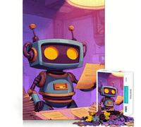 Puzzle da 1000 pezzi per ragazzi con robot dei cartoni animati e istruzioni dettagliate,gioco divertente per allenare la concentrazione e creare un'atmosfera rilassante,regalo di Natale (38x26cm)