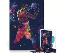 Puzzle da 1000 pezzi per ragazzi,con sagoma galattica di pugilato,ritaglio preciso,gioco stimolante per la mente,ideale per rilassarsi,perfetto per il tempo libero a Natale 38x52cm