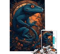 Puzzle da 1000 pezzi per ragazzi con salamandra puzzle fantasioso per adulti gioco pratico decorazione da parete compleanno e Natale (dimensioni 50x75cm)
