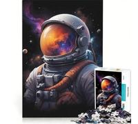 Puzzle da 1000 pezzi per ragazzi con scena di astronauti, gioco educativo, divertente antistress, collezione d'artista, opera d'arte 50x75cm