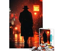 Puzzle da 1000 pezzi per ragazzi con silhouette di una città gioco educativo e stimolante ideale come regalo di compleanno (dimensioni 38x52cm)