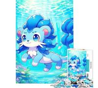 Puzzle da 1000 pezzi per ragazzi con simpatiche creature marine blu Gioco divertente e coinvolgente per coltivare la pazienza donne e uomini divertente e spiritoso (50x75cm)