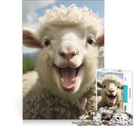 Puzzle da 1000 pezzi per ragazzi con simpatiche pecorelle, gioco pratico, passatempo ideale per le vacanze, compleanno e Natale 38x26cm