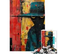 Puzzle da 1000 pezzi per ragazzi con soggetto astratto di spionaggio puzzle per adulti gioco pratico decorazione per la casa interazione genitore-figlio (dimensioni 50x75cm)