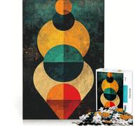 Puzzle da 1000 pezzi per ragazzi, con soggetto astratto geometrico, giocattolo educativo, ideale per il divertimento in famiglia e perfetto come decorazione da scrivania 50x75cm
