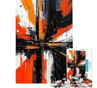 Puzzle da 1000 pezzi per ragazzi con soggetto astratto geometrico ideale anche per adulti Gioco pratico di taglio di precisione divertente attività da fare a casa (dimensioni 38x26cm)