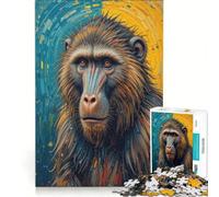 Puzzle da 1000 pezzi per ragazzi con soggetto: babbuino, gioco divertente, stimolante da completare, ideale come regalo per tutta la famiglia 38x52cm
