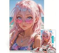 Puzzle da 1000 pezzi per ragazzi, con soggetto "Bellezze sulla spiaggia", giochi divertenti, attività divertenti da fare a casa, gioco dal design accattivante 50x75cm