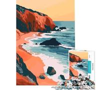 Puzzle da 1000 pezzi per ragazzi con soggetto California Beach gioco educativo e stimolante ideale come regalo di compleanno o per decorare la casa (dimensioni 75x50cm)