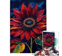 Puzzle da 1000 pezzi per ragazzi con soggetto Moulin Rouge e girasoli Un'attività impegnativa e stimolante per tutta la famiglia ideale per la decorazione della casa 38x52cm