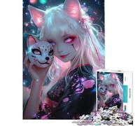 Puzzle da 1000 pezzi per ragazzi con soggetto volpe e spirito ideale per adulti e famiglie con schema di assemblaggio e regalo perfetto per tutta la famiglia (dimensioni: 38x26cm)