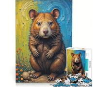 Puzzle da 1000 pezzi per ragazzi con soggetto: vombato, ideale per rilassarsi e divertirsi a casa, un regalo perfetto per gli appassionati di videogiochi 38x26cm