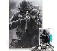 Puzzle da 1000 pezzi per ragazzi con soldatini in azione decorazione da parete passatempo ideale per le vacanze per rafforzare il legame di coppia 38x26cm