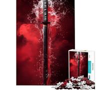 Puzzle da 1000 pezzi per ragazzi con spada da samurai nell'acqua gioco educativo e stimolante gioco pratico e divertente (dimensioni 38x26cm)