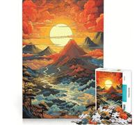 Puzzle da 1000 pezzi per ragazzi con splendido paesaggio giapponese, gioco per famiglie, attività divertenti da fare a casa, per rafforzare l'amore tra le coppie 38x52cm