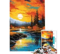 Puzzle da 1000 pezzi per ragazzi con splendido paesaggio naturale difficile e stimolante ideale per attività in famiglia e decorazione domestica Giocattolo per ragazzi dai 14 anni in su 38x26cm