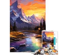 Puzzle da 1000 pezzi per ragazzi con splendido paesaggio naturale difficile e stimolante ideale per attività in famiglia e decorazione domestica Giocattolo per ragazzi dai 14 anni in su 38x52cm