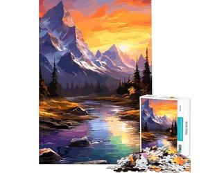 Puzzle da 1000 pezzi per ragazzi con splendido paesaggio naturale difficile e stimolante ideale per attività in famiglia e decorazione domestica Giocattolo per ragazzi dai 14 anni in su 38x52cm