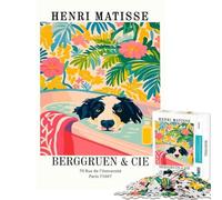 Puzzle da 1000 pezzi per ragazzi con stampa artistica di Henri Matisse raffigurante un cane che fa il bagno Gioco educativo che stimola l'analisi e la logica Decorazione da parete per ragazzi