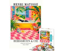 Puzzle da 1000 pezzi per ragazzi con stampa artistica di Henri Matisse raffigurante una vasca da bagno Attività divertenti da fare a casa Taglio di precisione Giochi rilassanti per ragazzi dai 14 anni