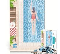 Puzzle da 1000 pezzi per ragazzi con stampa della Costa Azzurra,taglio preciso,divertente gioco di logica,gioco tranquillo,decorazione natalizia,regalo (38x26cm)