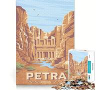 Puzzle da 1000 pezzi per ragazzi con stampa di Petra Jordan e tema viaggio,taglio liscio,gioco per esercitare la mente,attività rilassante per il compleanno (38x52cm)