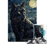 Puzzle da 1000 pezzi per ragazzi con stampa di Van Gogh e tema "Cat Mom" un gioco educativo e stimolante per tutta la famiglia adatto a ragazzi dai 14 anni in su (50x75cm)