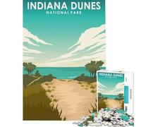 Puzzle da 1000 pezzi per ragazzi con stampa di viaggio delle dune dell'Indiana giocattolo educativo rilassante un'opera d'arte regalo di compleanno (dimensioni 38x26cm)