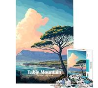 Puzzle da 1000 pezzi per ragazzi con Table Mountain Sudafrica Un gioco difficile e stimolante per tutta la famiglia Giochi divertenti per ragazzi dai 14 anni in su 38x52cm