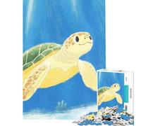 Puzzle da 1000 pezzi per ragazzi con tartaruga marina e pesce Puzzle per adulti giochi rilassanti migliorano la memoria e sono un'attività divertente da fare a casa (dimensioni 38x52cm)