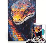 Puzzle da 1000 pezzi per ragazzi con tavolozza serpente pittura antistress giocattolo per divertimento in famiglia regalo per amici e parenti 50x75cm