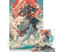 Puzzle da 1000 pezzi per ragazzi con tema "Clan del Lupo Samurai",stimolante per le capacità cognitive,divertente,con incastro sicuro e pezzi che non si staccano Un modo coinvolgente per passare