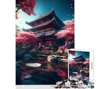 Puzzle da 1000 pezzi per ragazzi con tema giardino giapponese gioco educativo per tutta la famiglia antistress e stimolante per la mente (50x75cm)