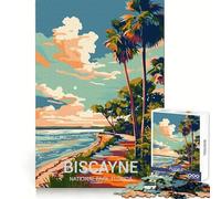 Puzzle da 1000 pezzi per ragazzi con tema Parco Nazionale di Biscayne,ideale per sviluppare capacità di ragionamento,alleviare lo stress e creare un'atmosfera divertente Dimensioni precise