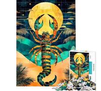 Puzzle da 1000 pezzi per ragazzi con tema Scorpione di Mezzanotte e Aura del Deserto ideale per il fai da te e per adulti Un'opera d'arte compleanno e Natale (dimensioni 38x52cm)
