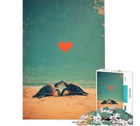 Puzzle da 1000 pezzi per ragazzi con tema tartarughe marine ideale per compleanni e Natale per divertimento in famiglia Giocattolo educativo adatto a persone dai 14 anni in su (50x75cm)