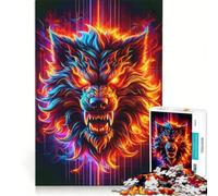 Puzzle da 1000 pezzi per ragazzi con testa di Cerbero, decorazione da parete, per la casa, ideale per compleanni e Natale 38x52cm