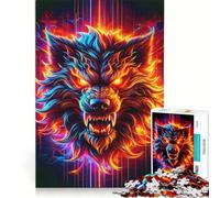 Puzzle da 1000 pezzi per ragazzi con testa di Cerbero, gioco rilassante, antistress, compleanno e Natale 50x75cm