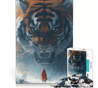 Puzzle da 1000 pezzi per ragazzi con Tigre e Cappuccetto Rosso in stile cinematografico, giocattolo educativo, attività divertenti da fare a casa, gioco stimolante, regalo 38x52cm