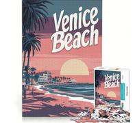 Puzzle da 1000 pezzi per ragazzi con tramonto a Venezia giochi rilassanti decorazione da parete ideale per compleanni e Natale 38x26cm