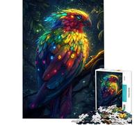 Puzzle da 1000 pezzi per ragazzi con uccelli piumati arcobaleno ideale anche per adulti Giochi divertenti e antistress regali di Natale e compleanno (dimensioni 50x75cm)