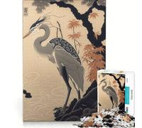 Puzzle da 1000 pezzi per ragazzi con un bellissimo airone, ideale per rilassarsi, divertirsi a casa, perfetto come regalo di compleanno 38x26cm