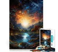 Puzzle da 1000 pezzi per ragazzi con un bellissimo cielo notturno,facile da assemblare,divertente e stimolante per il gioco cognitivo,ideale per momenti di svago e come regalo per le festività 50x75cm