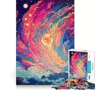 Puzzle da 1000 pezzi per ragazzi con un bellissimo cielo stellato,facile da assemblare,divertente e stimolante per il gioco cognitivo,ideale per momenti di svago e come regalo per le festività 38x26cm