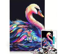 Puzzle da 1000 pezzi per ragazzi con un bellissimo cigno, ideale per rilassarsi, divertirsi a casa, perfetto come regalo di compleanno o per qualsiasi altra occasione 38x26cm