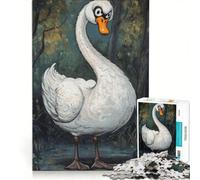 Puzzle da 1000 pezzi per ragazzi con un cigno, gioco pratico, ideale per passare il tempo durante le vacanze, compleanno e Natale 50x75cm