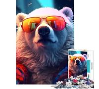 Puzzle da 1000 pezzi per ragazzi con un fantastico orso polare in stile cinematografico Un gioco avvincente per coltivare la pazienza un antistress pratico e un regalo perfetto per i compleanni