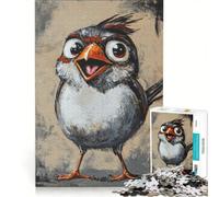 Puzzle da 1000 pezzi per ragazzi con un passero, un gioco pratico, divertente e spiritoso, ideale come regalo di compleanno o per occasioni speciali 50x75cm