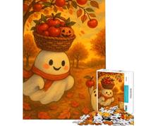 Puzzle da 1000 pezzi per ragazzi con un simpatico fantasmino autunnale ideale per compleanni Natale e divertimento in famiglia Gioco impossibile per ragazzi dai 14 anni in su 38x26cm